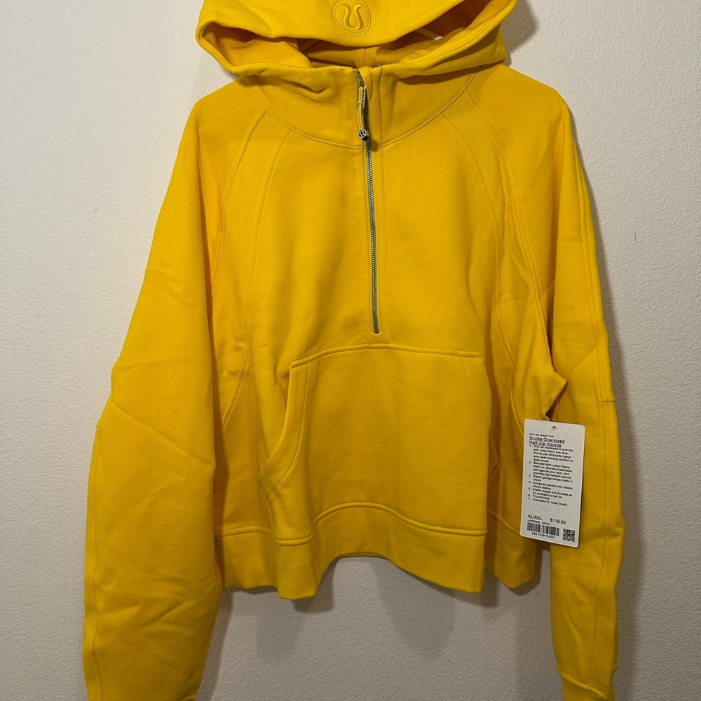 lululemon athletica Yellow Half-Zip Hoodie